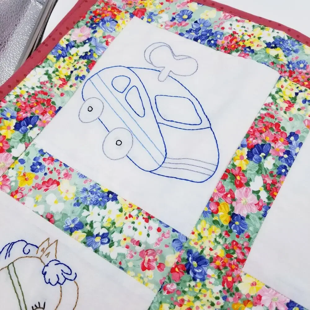 NEW Baby Toddler Crib Quilt Floral Stripes Bright Softball Guitar Horse Baseball